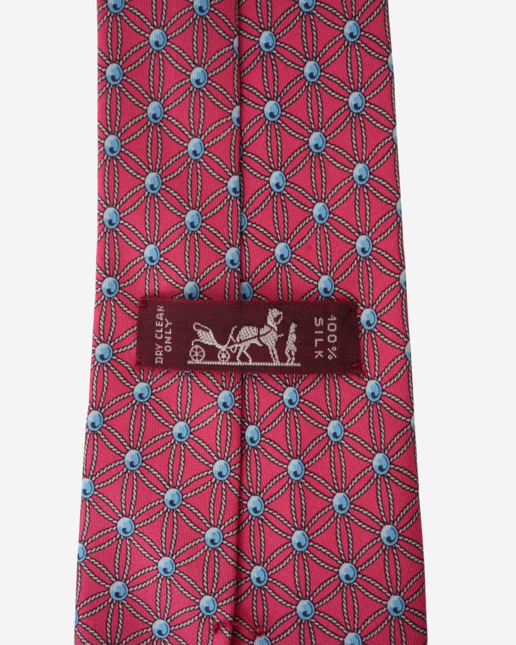 Corbata Hermès Cuerdas y Puntos