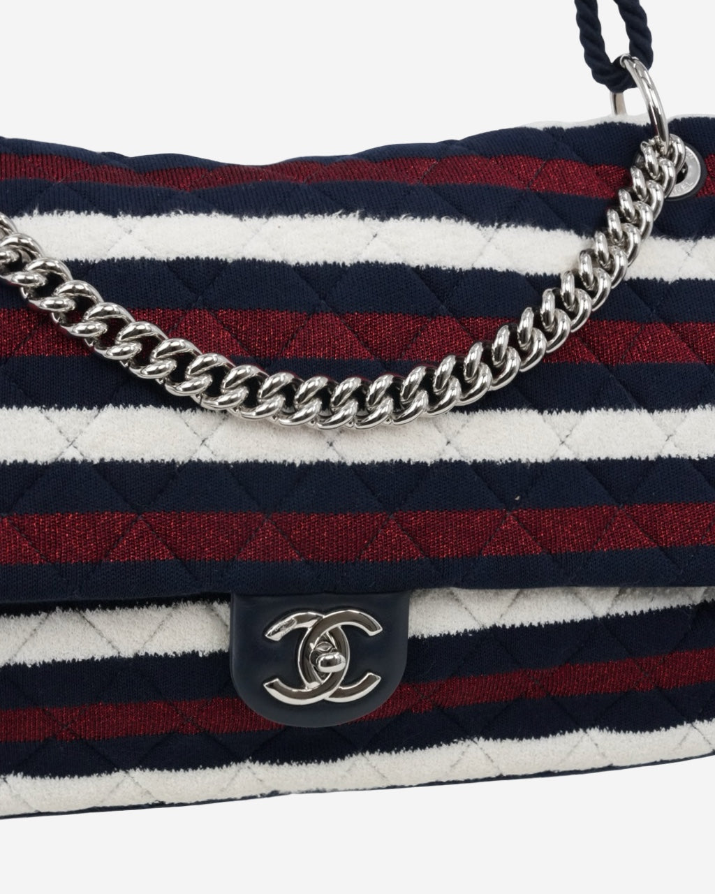 Bolso Chanel Stripe Single Flap Chanel by the Sea SS 2019
