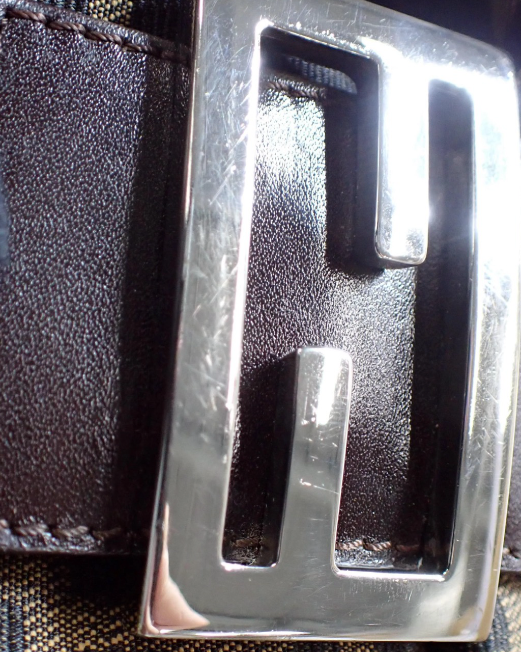 Fendi Mamma Baguette Zucca Bag