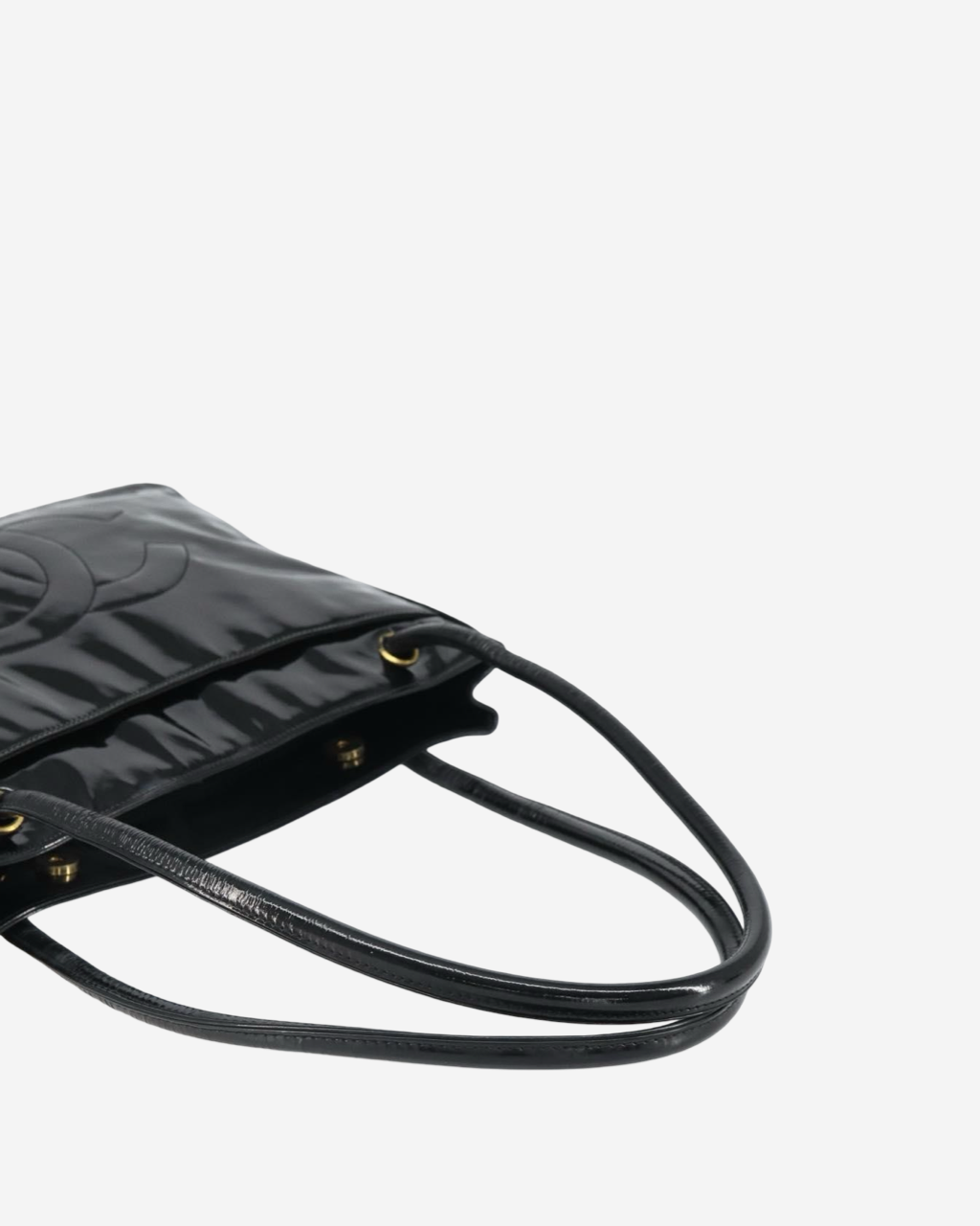 Chanel Vintage Patent Leather Tote Bag