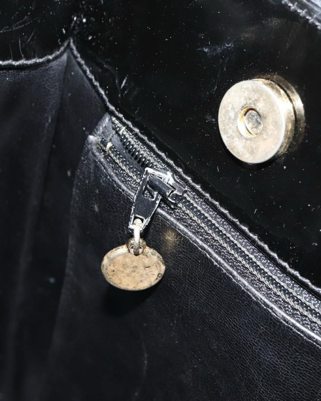 Chanel Vintage Patent Leather Tote Bag