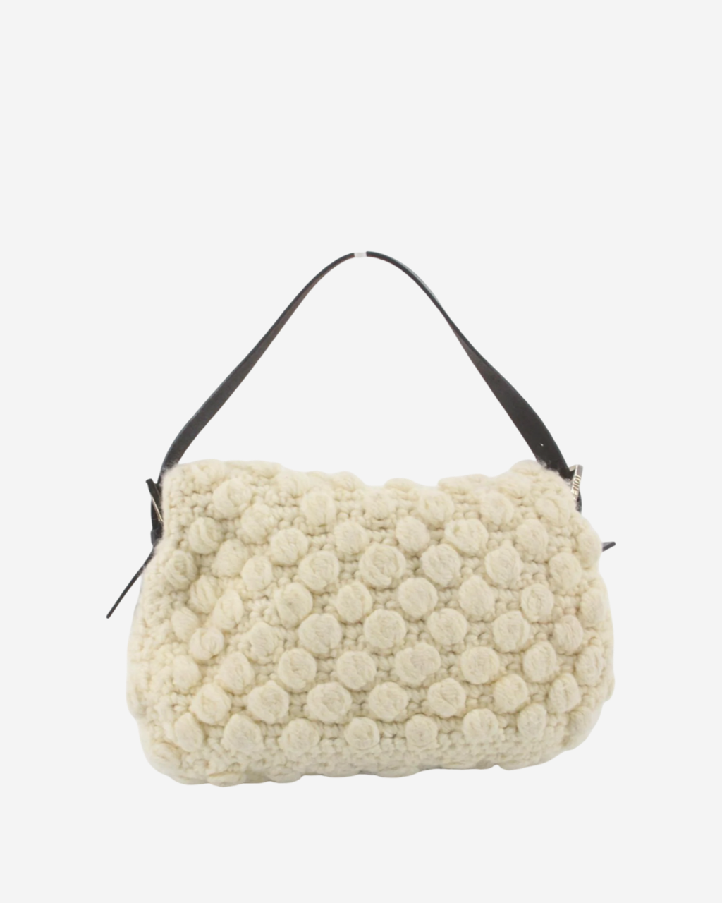 Fendi Mamma Baguette Wool Bag
