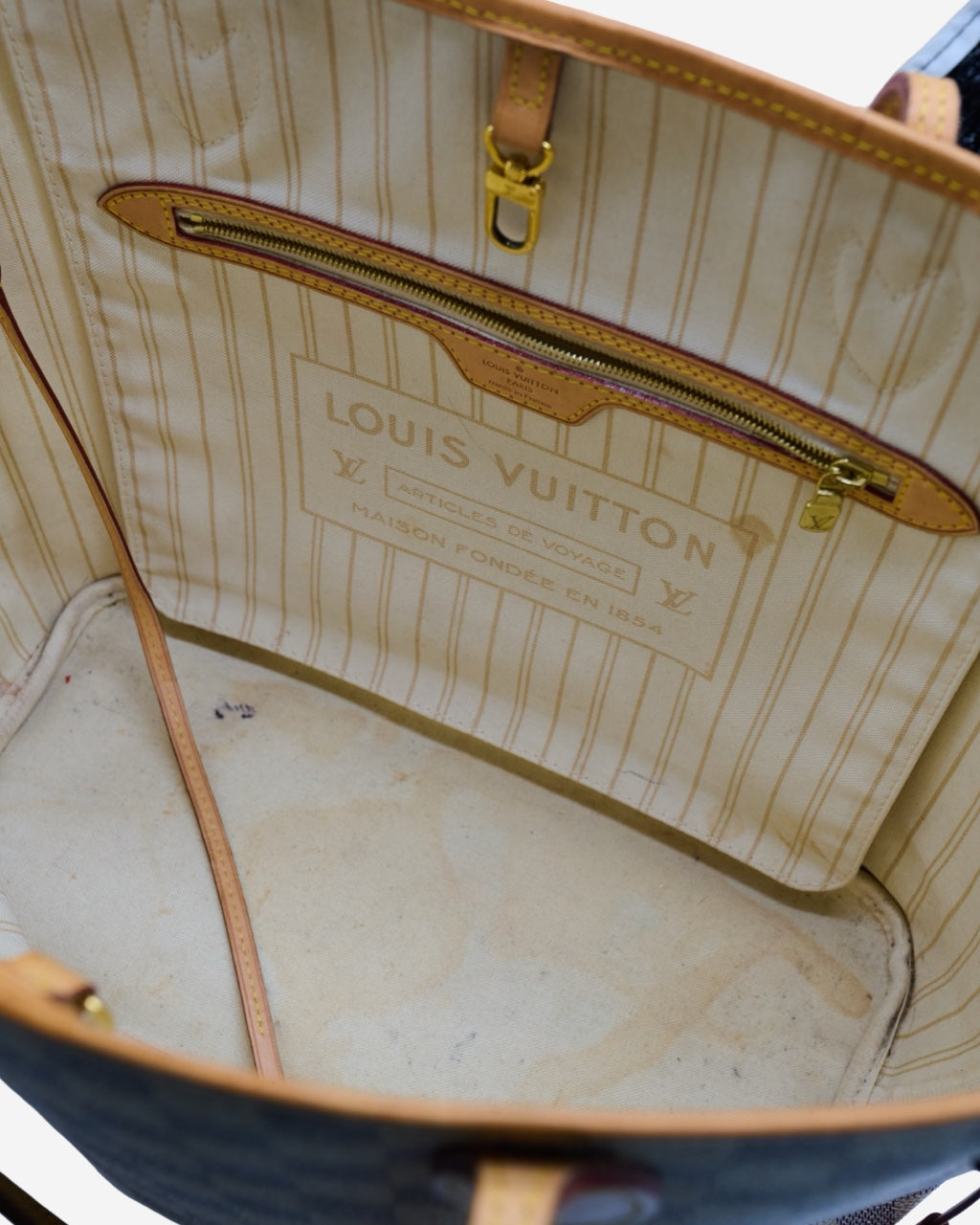 Bolso Louis Vuitton Neverfull Damier Azure MM