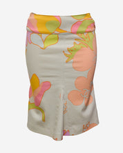 Falda Chanel Midi Flores 34 FR