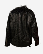 Chamarra de Piel Saint Laurent Plumas 38 FR