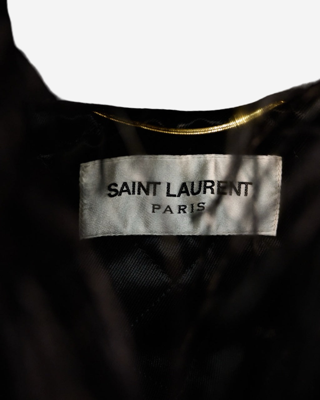 Chamarra de Piel Saint Laurent Plumas 38 FR
