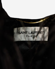 Chamarra de Piel Saint Laurent Plumas 38 FR