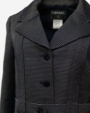 Chanel Striped Skirt and Blazer Set 40 FR
