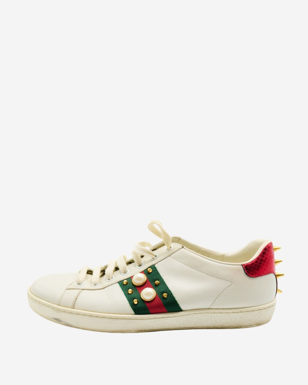Tenis Gucci Ace Perlas 37.5