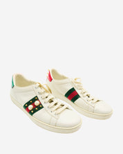 Tenis Gucci Ace Perlas 37.5