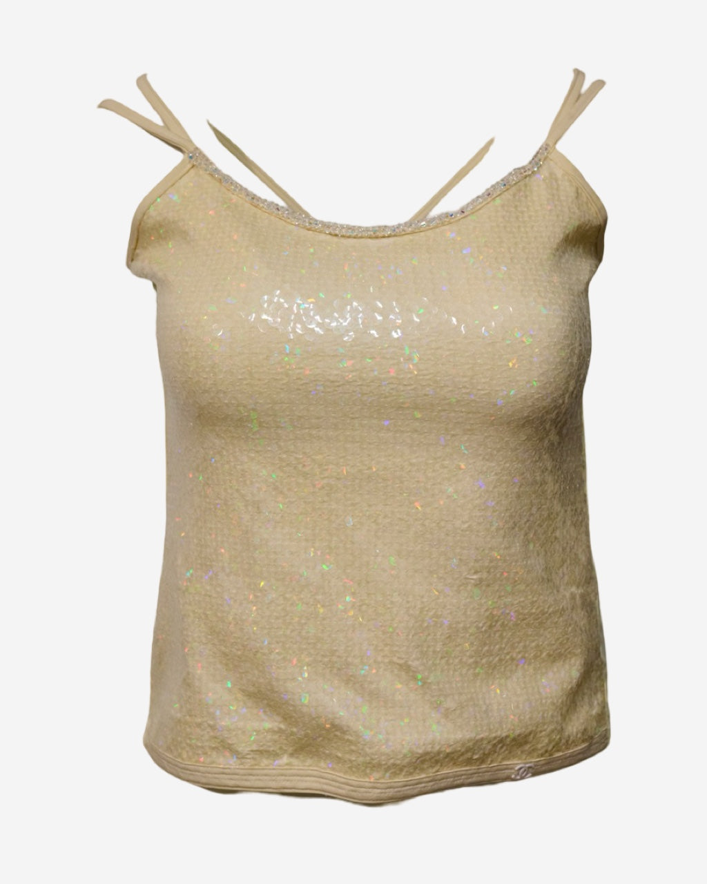 Chanel Sequin Top CC 38 FR