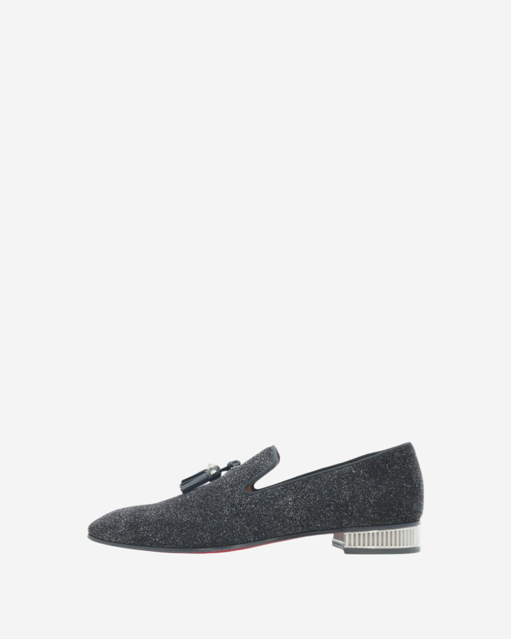Christian Louboutin Colonnaki Glitter Spiked Loafers 44