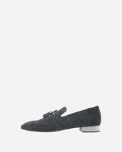 Christian Louboutin Colonnaki Glitter Spiked Loafers 44