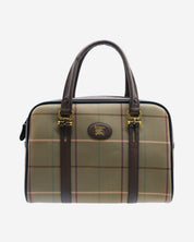 Bolsa Burberry Check Boston Nova
