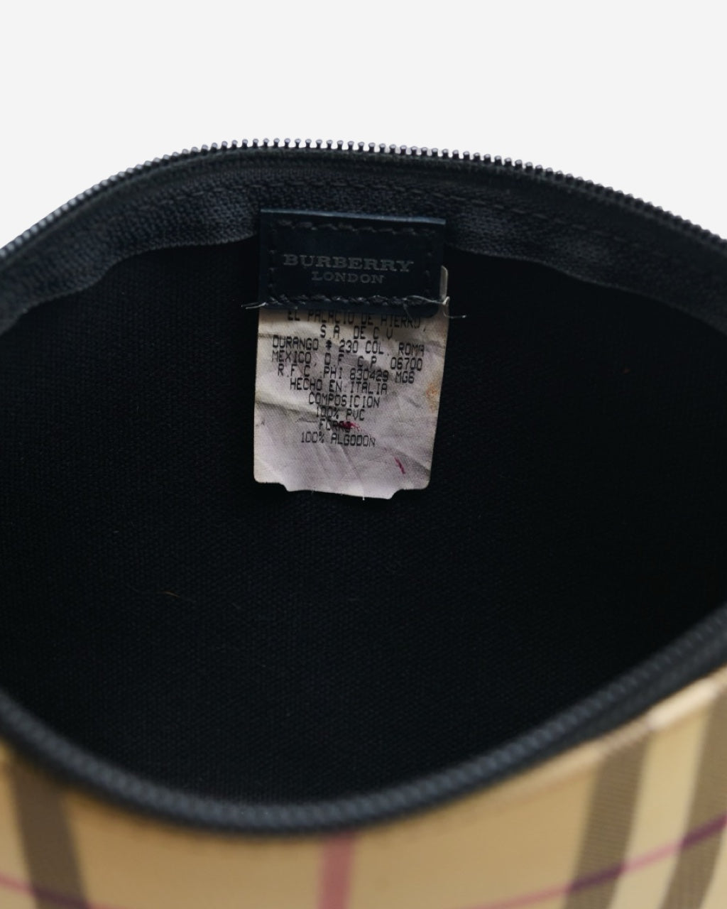 Bolsa Burberry Pochette Check