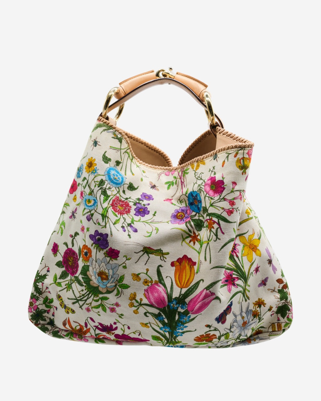 Bolsa Gucci Horsebit Flora Hobo