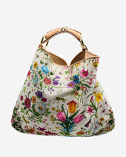Bolsa Gucci Horsebit Flora Hobo