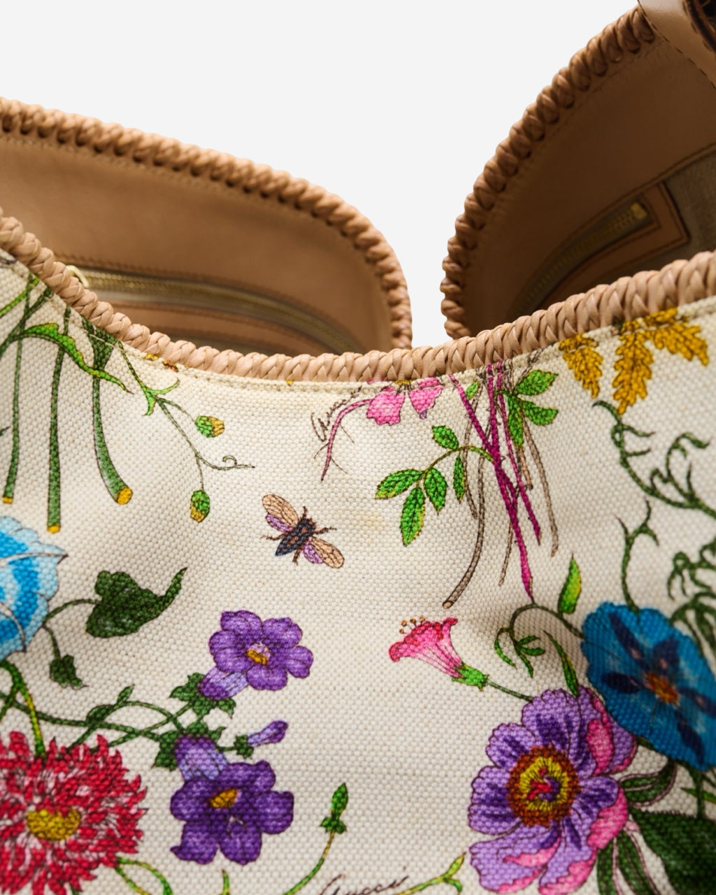 Bolsa Gucci Horsebit Flora Hobo
