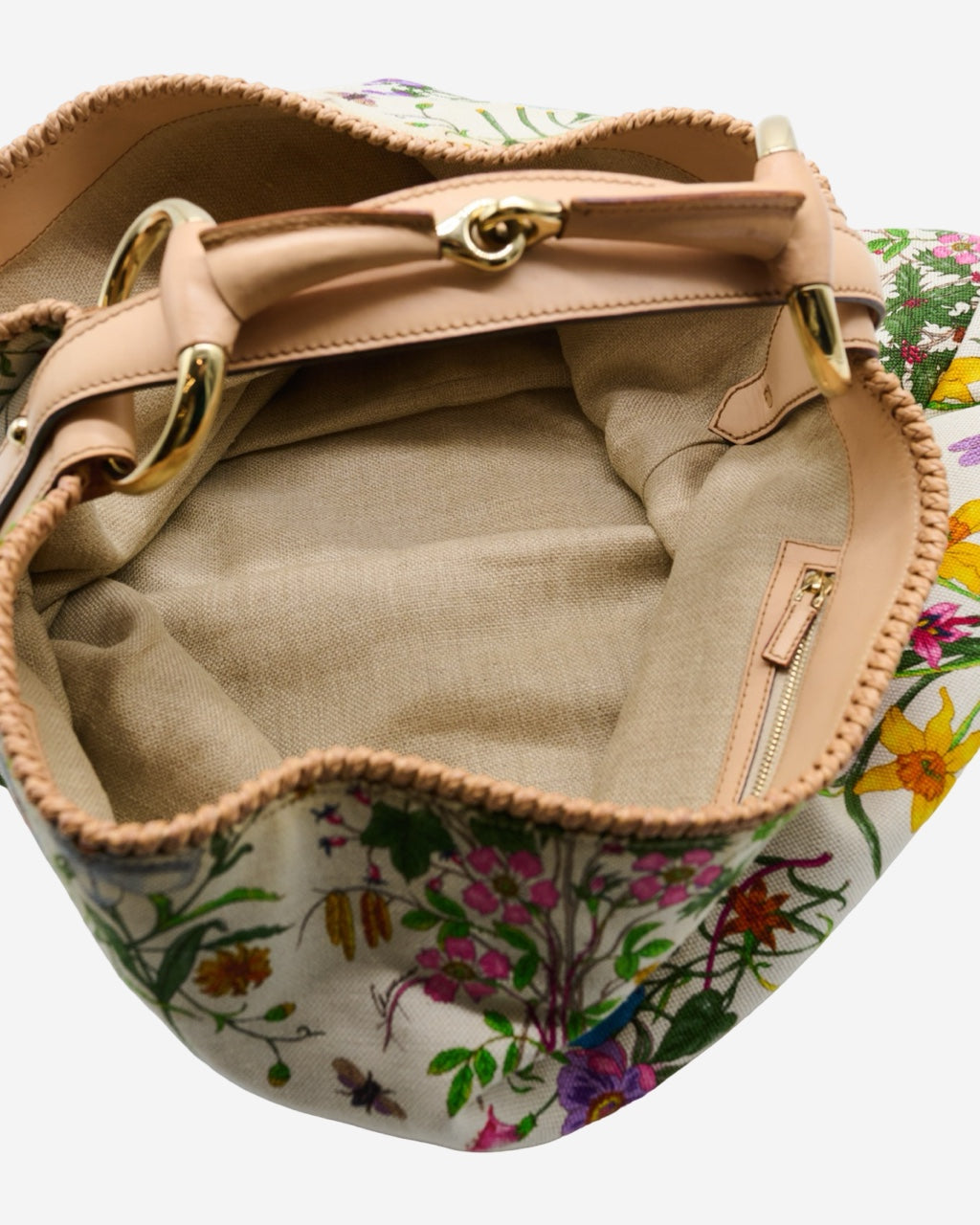 Bolsa Gucci Horsebit Flora Hobo