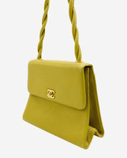 Bolsa Chanel Vintage Chartreuse Caviar 1997-1999