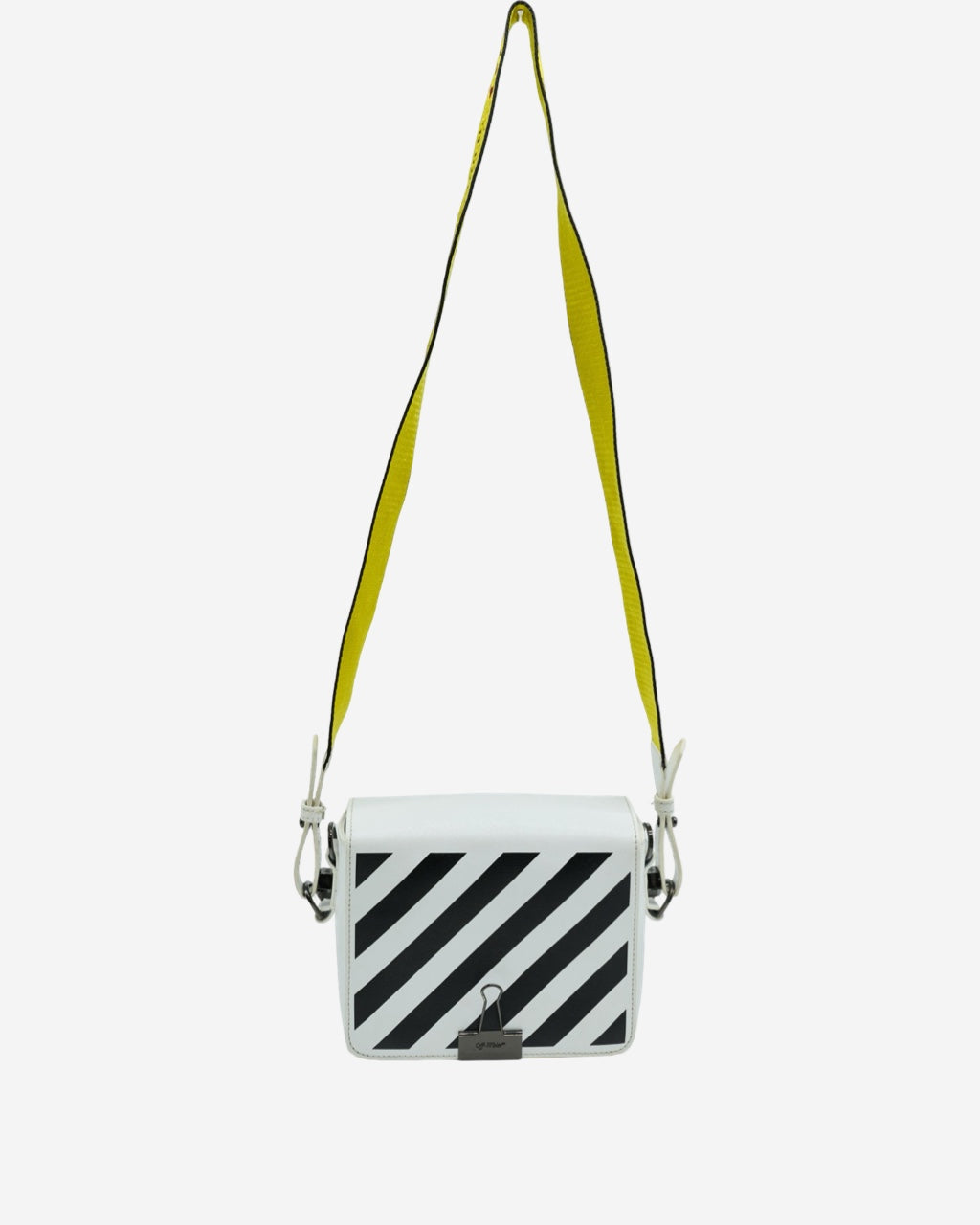Off White Binder Clip Bag