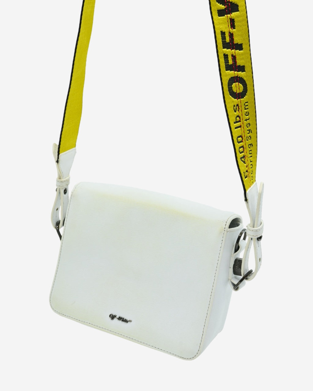 Off White Binder Clip Bag