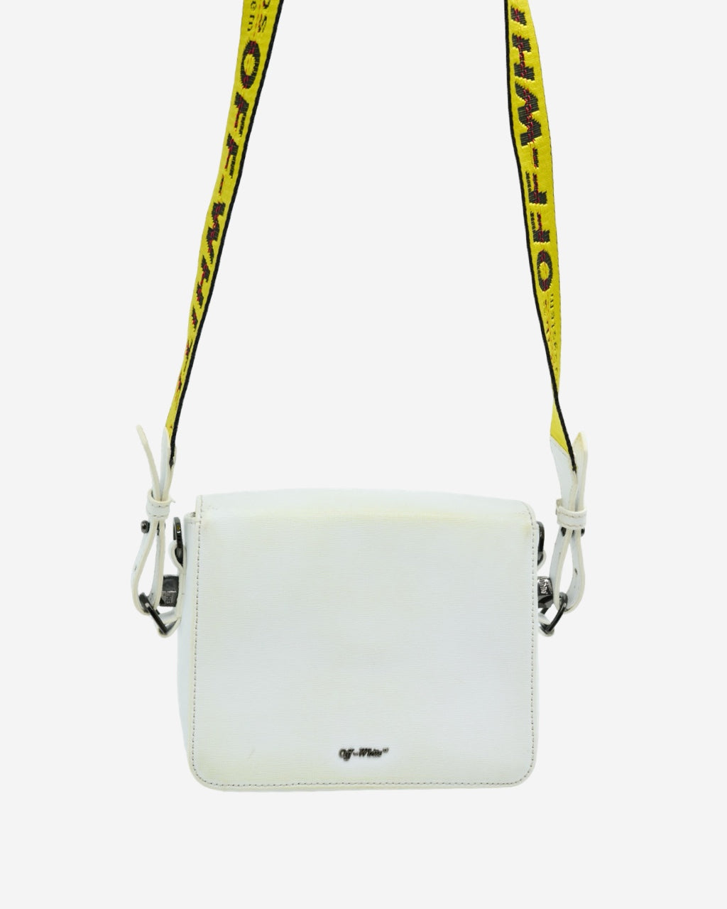 Off White Binder Clip Bag