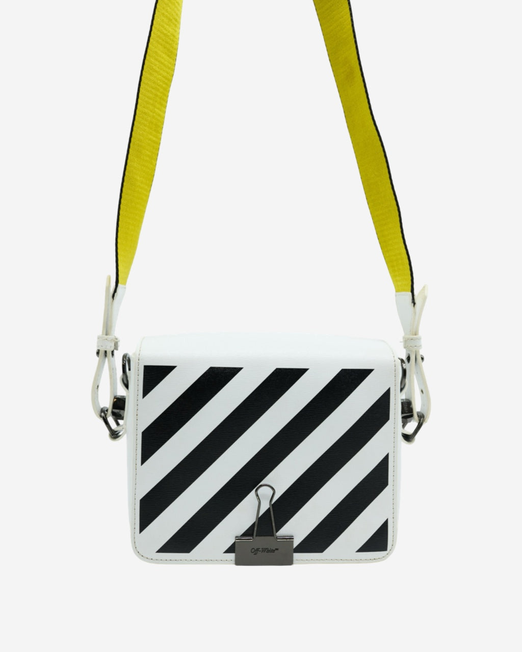 Off White Binder Clip Bag