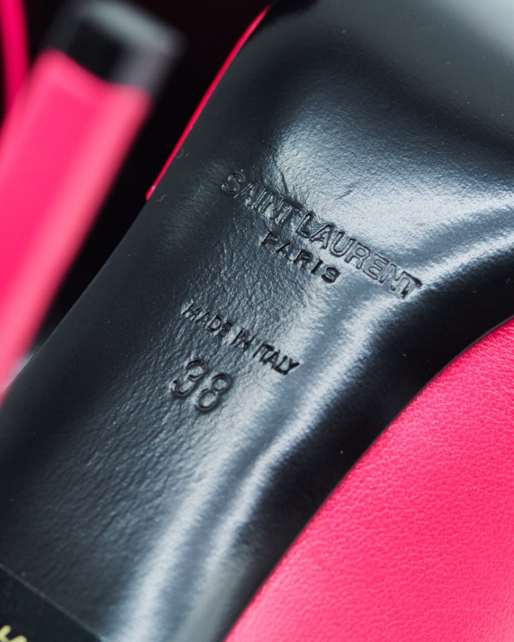 Tacones Saint Laurent Rosa Paris Dorsay 38