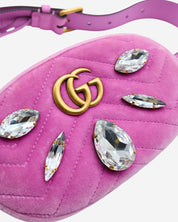 Cangurera Gucci Marmont Rhinestones