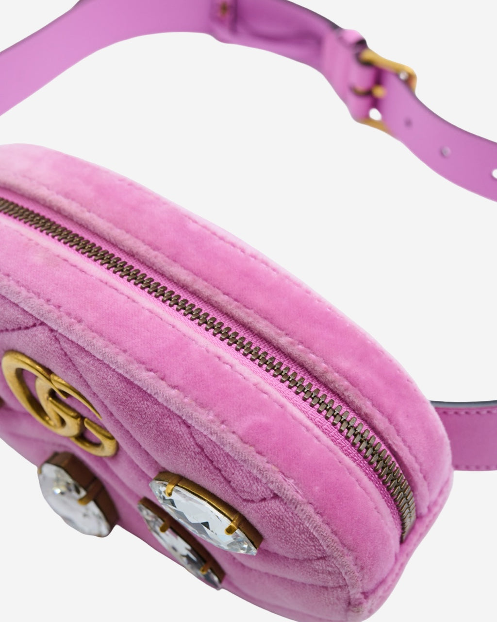 Cangurera Gucci Marmont Rhinestones