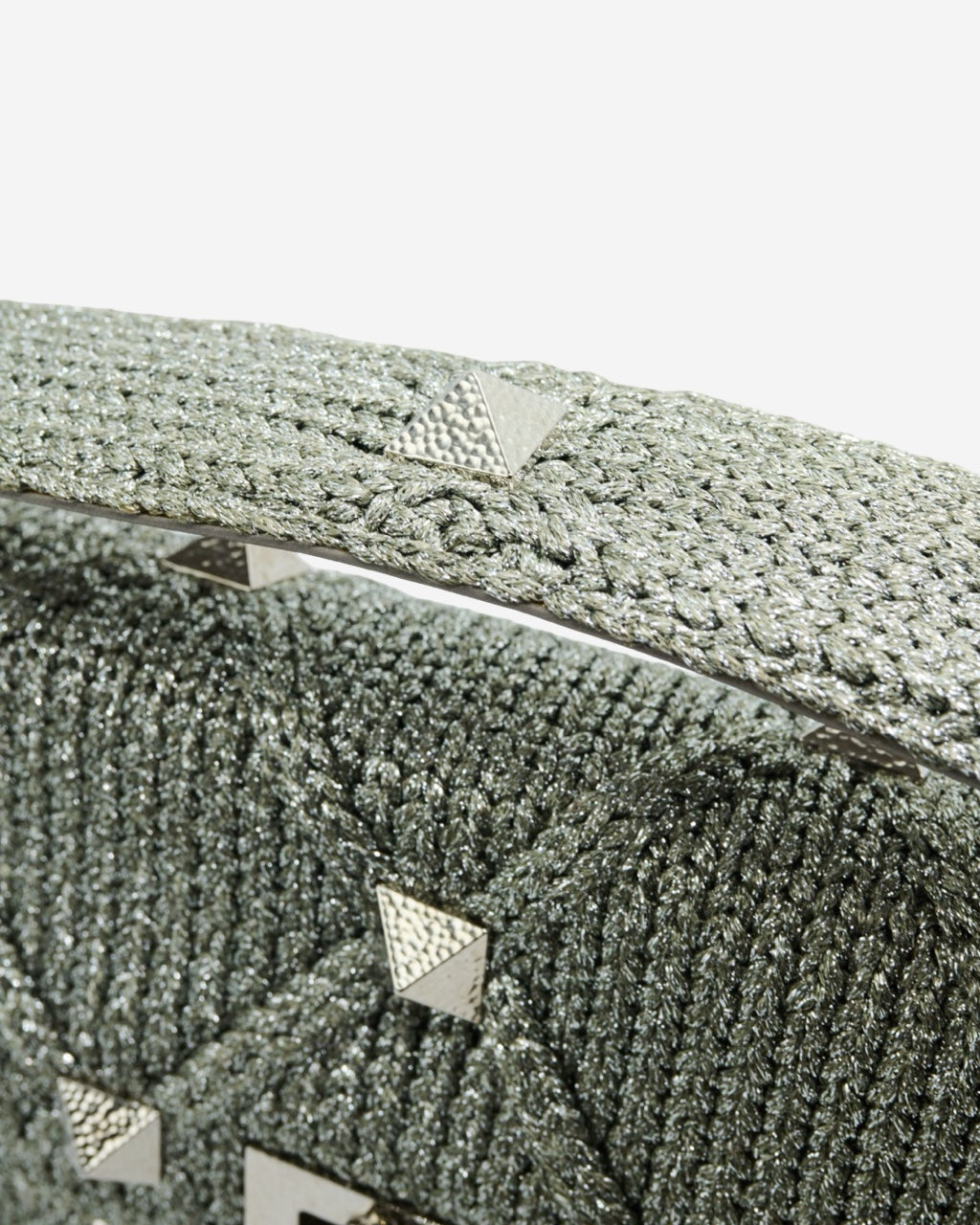 Valentino Roman Stud Knit Bag