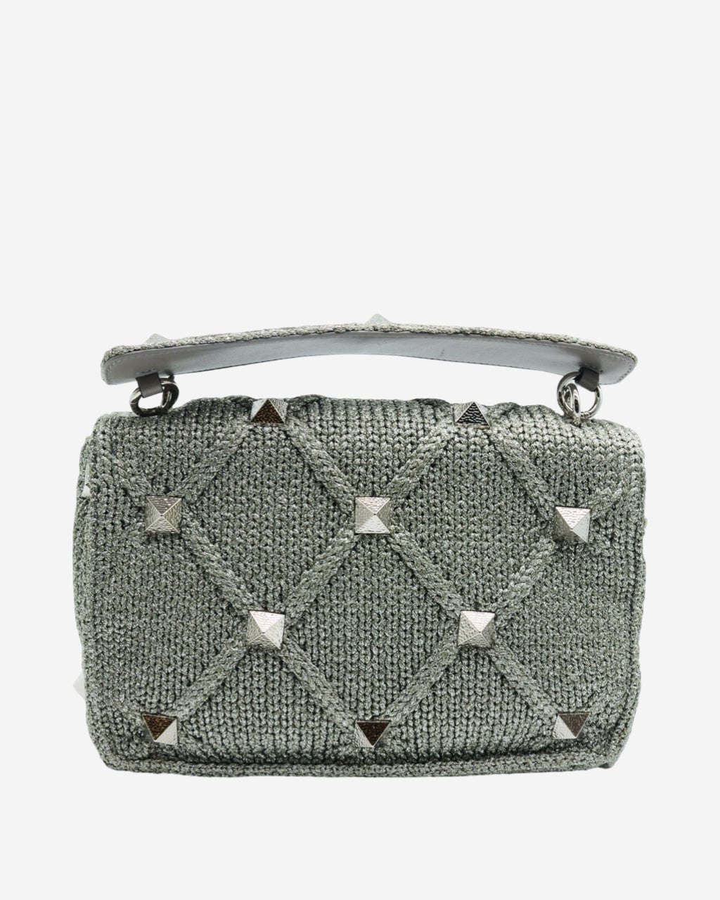 Valentino Roman Stud Knit Bag