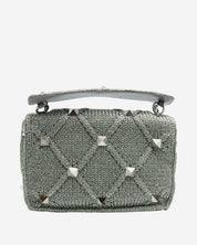 Valentino Roman Stud Knit Bag