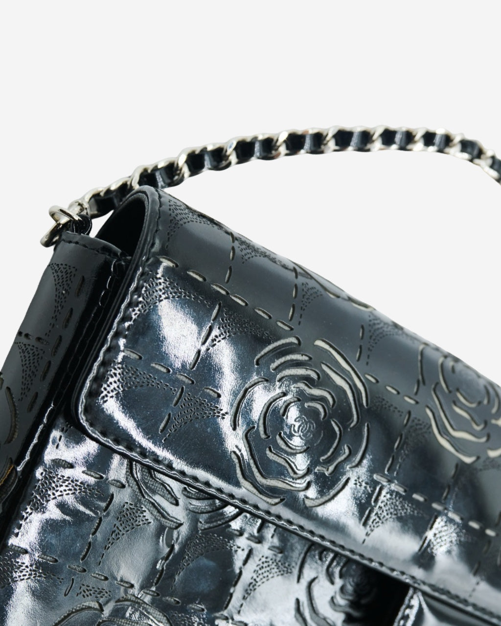 Chanel East West Camellia Limited Edition Bag 2002-2003