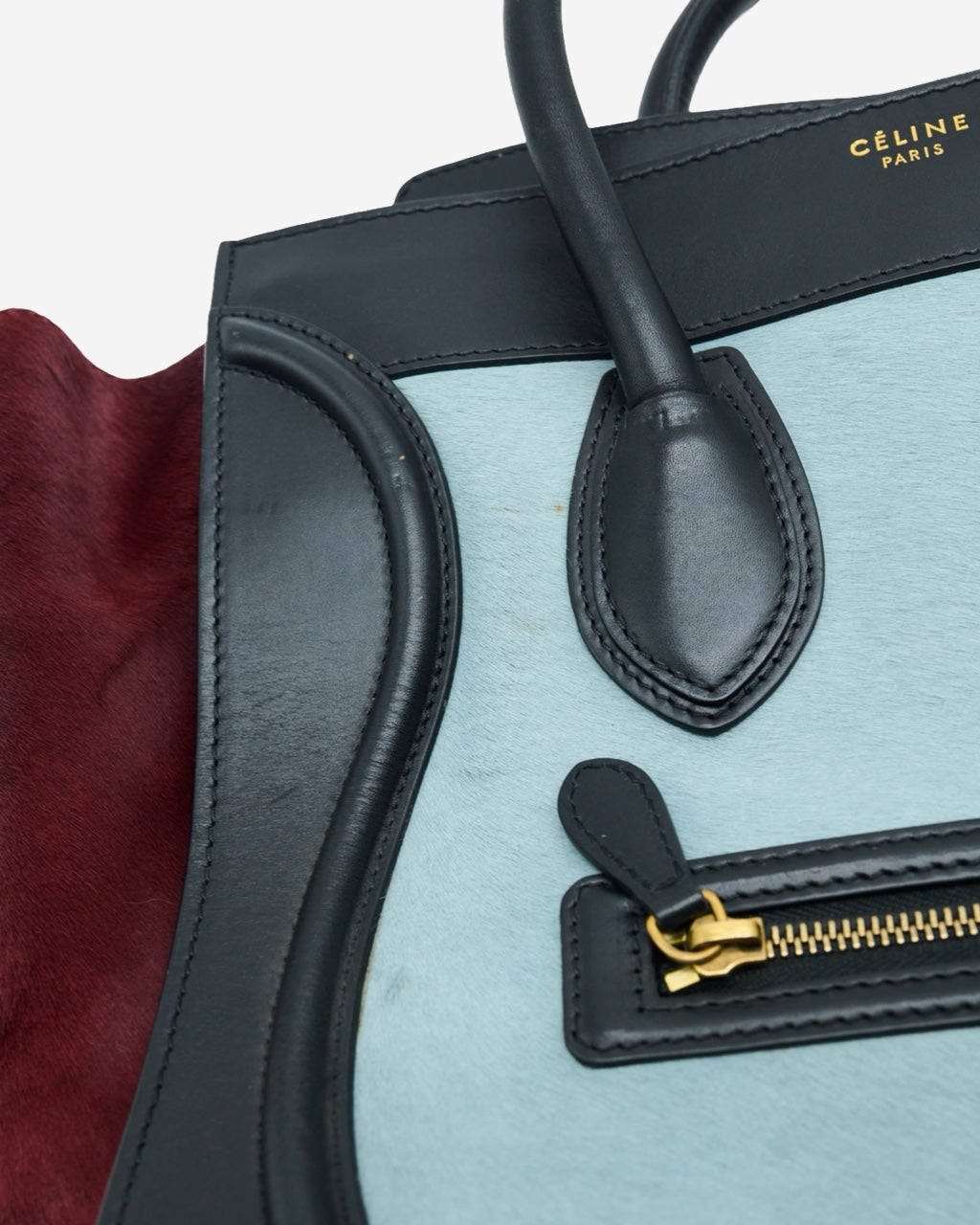Bolsa Celine Luggage Mini Fur