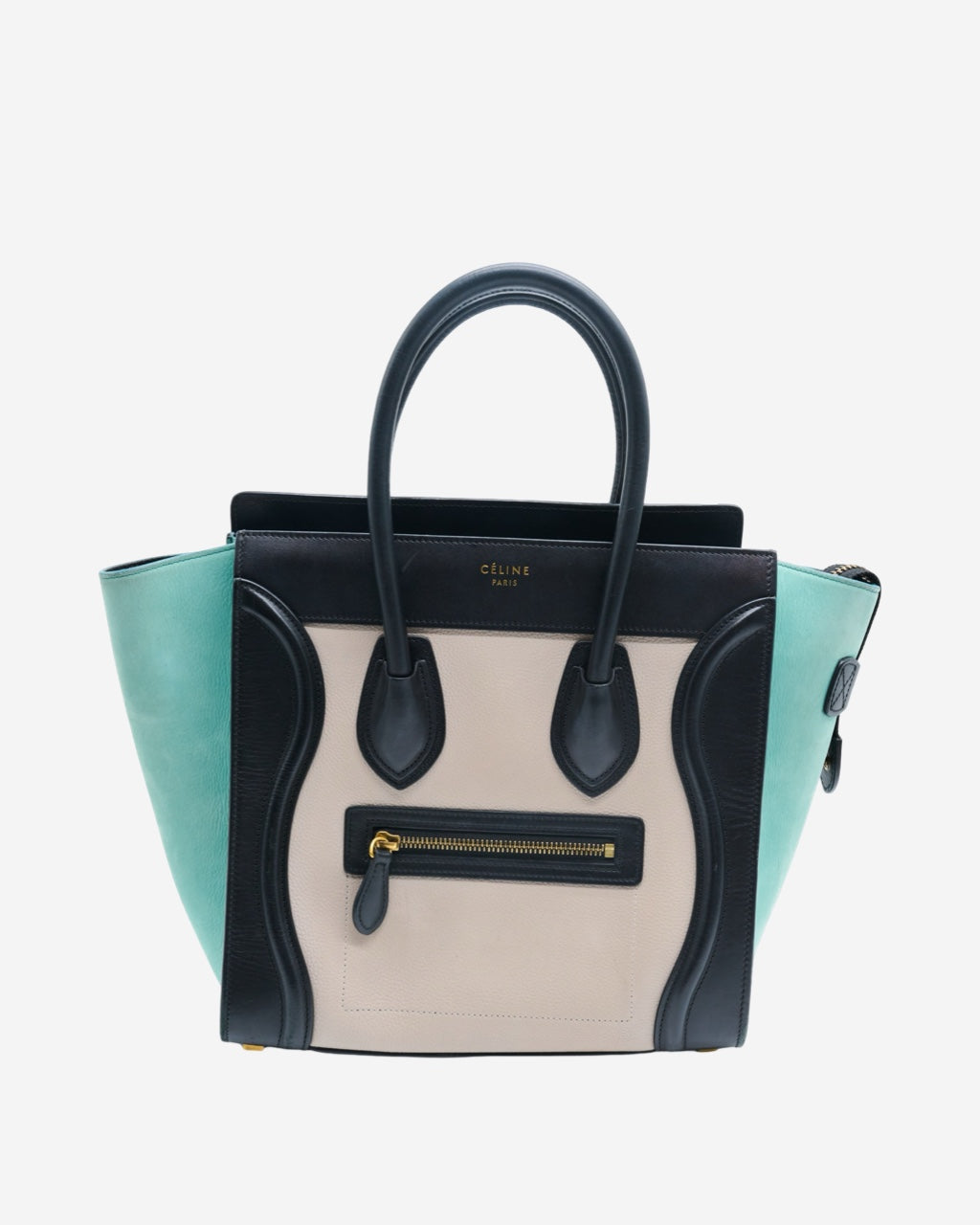 Celine Micro Luggage Tricolor Bag 2017