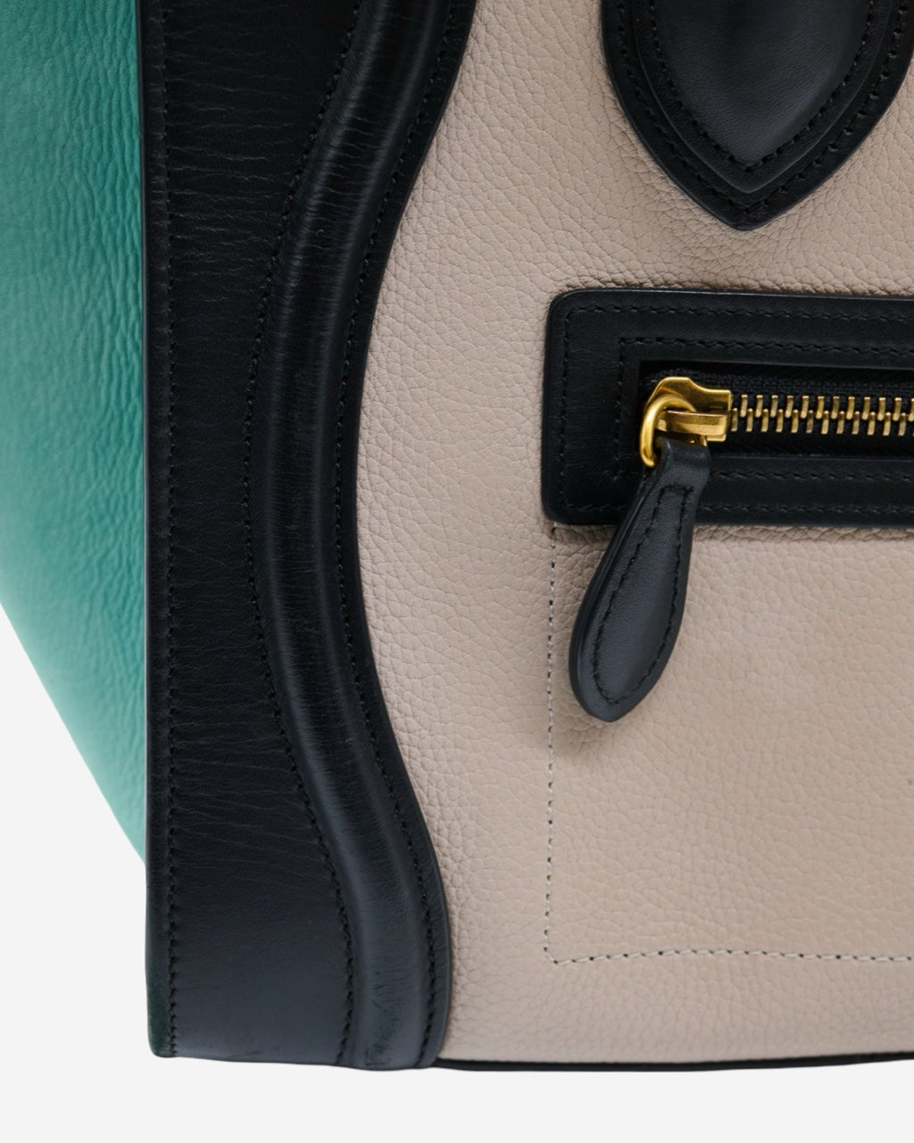 Celine Micro Luggage Tricolor Bag 2017