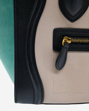 Celine Micro Luggage Tricolor Bag 2017