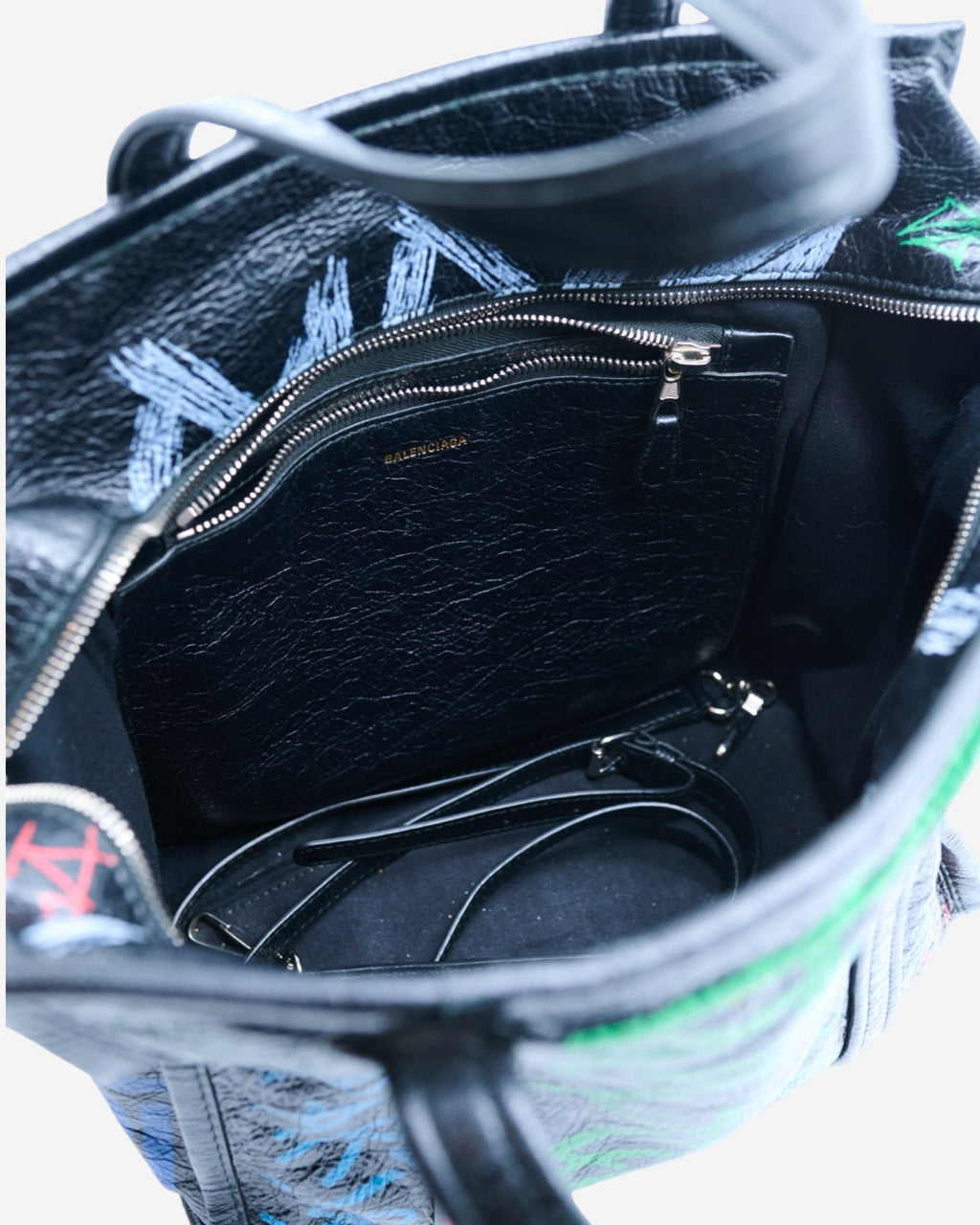 Balenciaga Graffiti Shopper Bazaar Bag