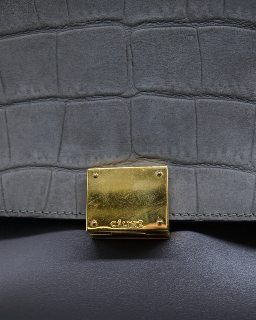 Bolsa Celine Gris Trapeze 2012