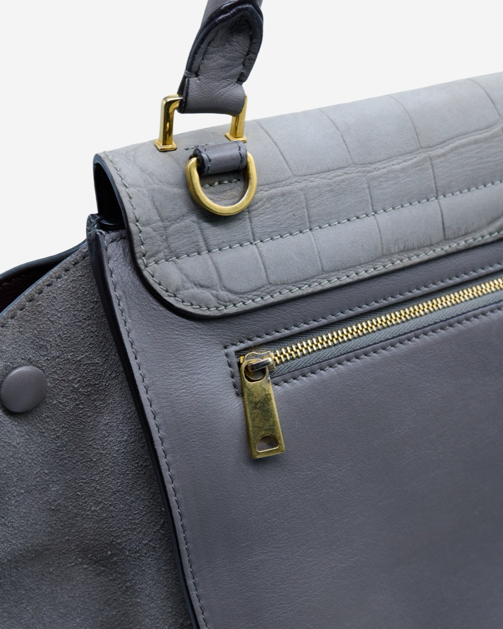 Bolsa Celine Gris Trapeze 2012