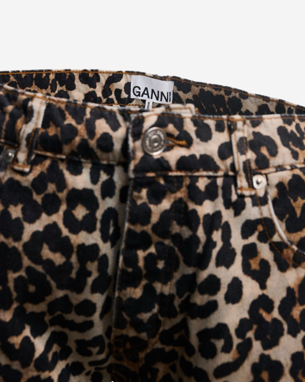 Ganni Leopard Jeans