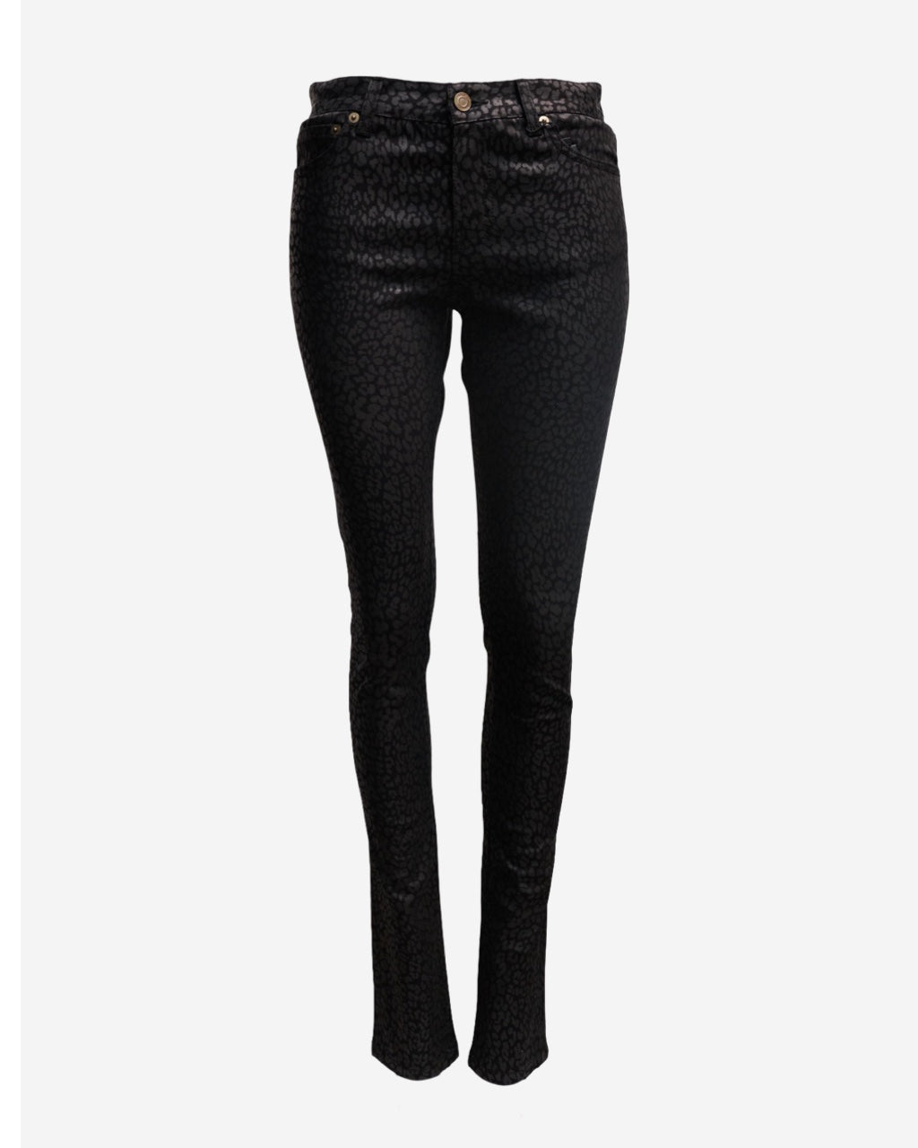 Saint Laurent Print Jeans Black