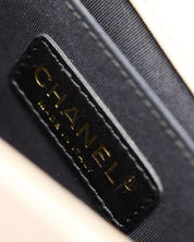 Chanel Boy Mini Scaled Silver Bag 2014-2015