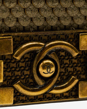 Chanel Boy Mini Scaled Silver Bag 2014-2015