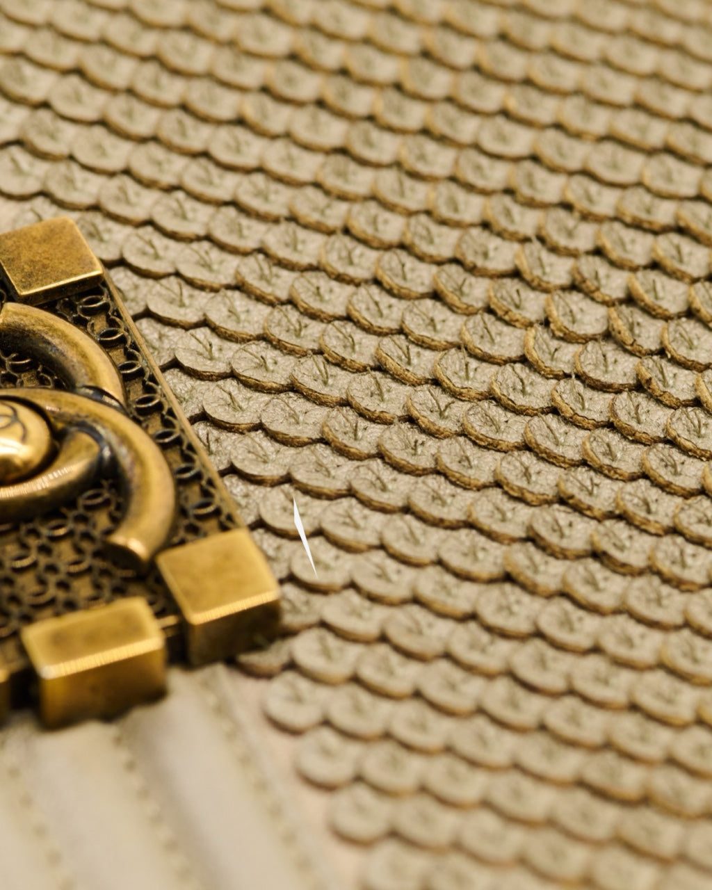 Chanel Boy Mini Scaled Silver Bag 2014-2015