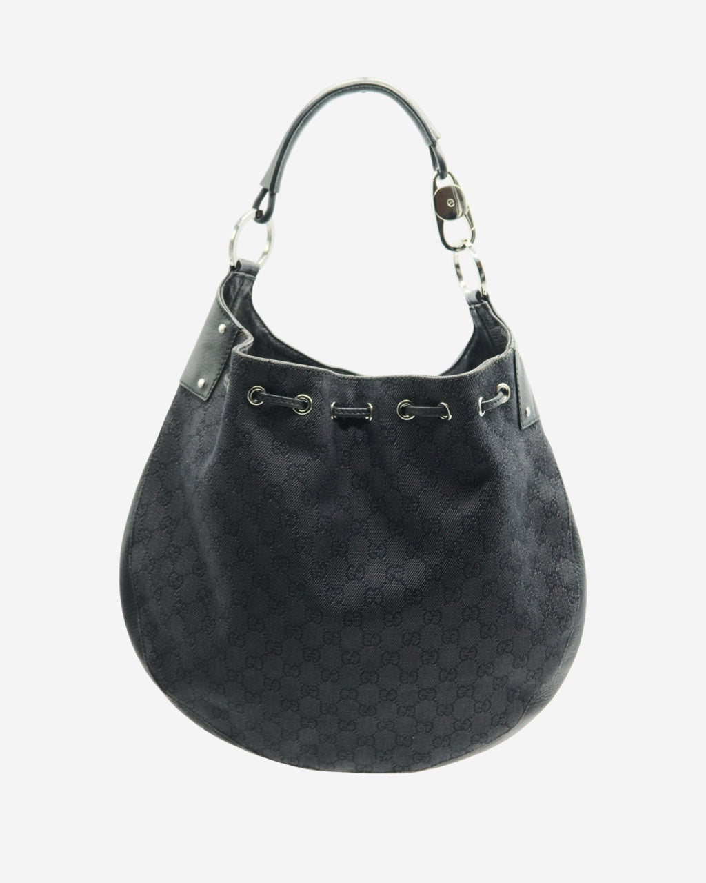 Gucci Black GG Hobo Bag