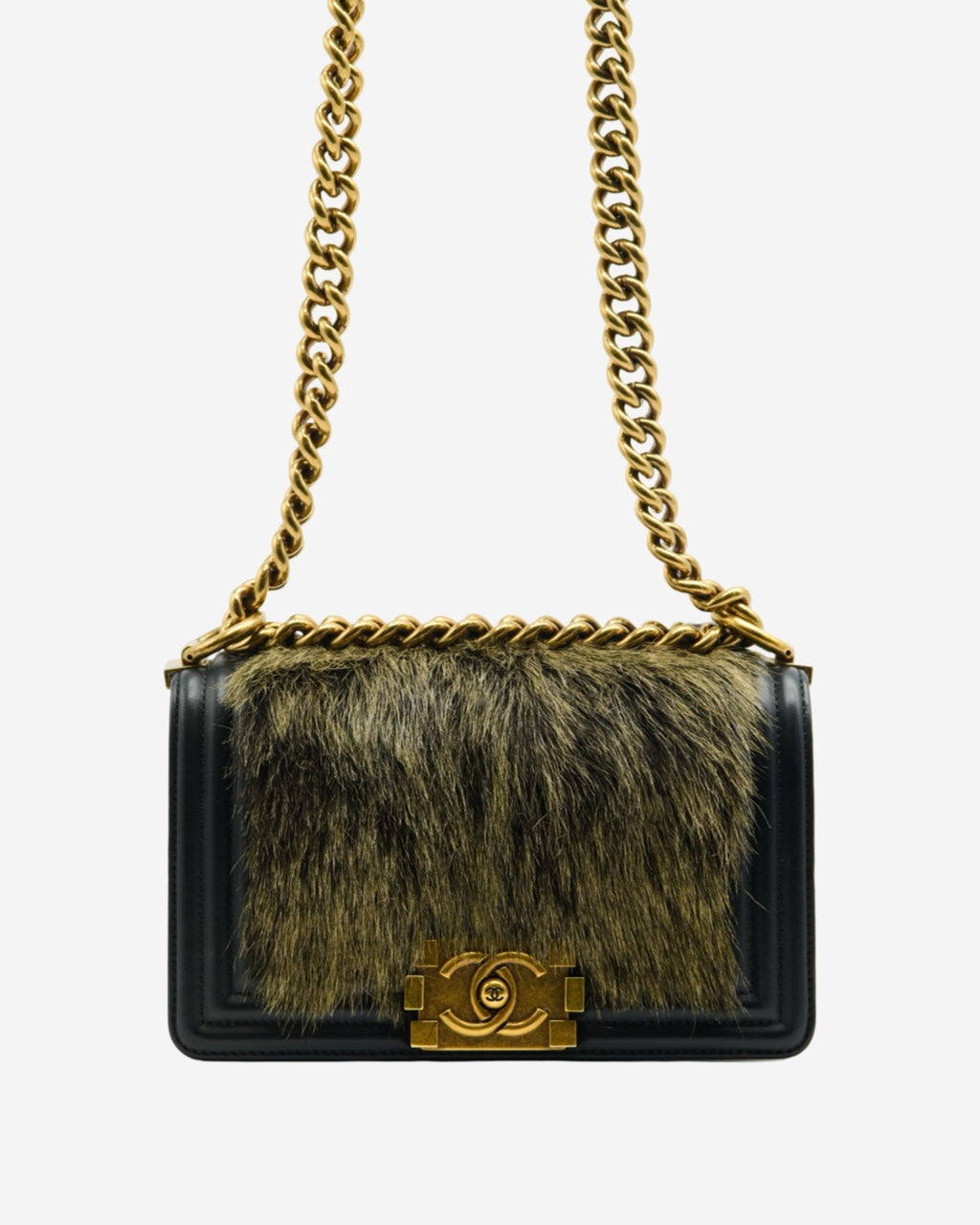 Chanel Boy Mini Raccoon Bag 2019