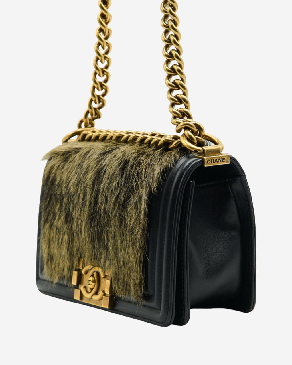 Chanel Boy Mini Raccoon Bag 2019